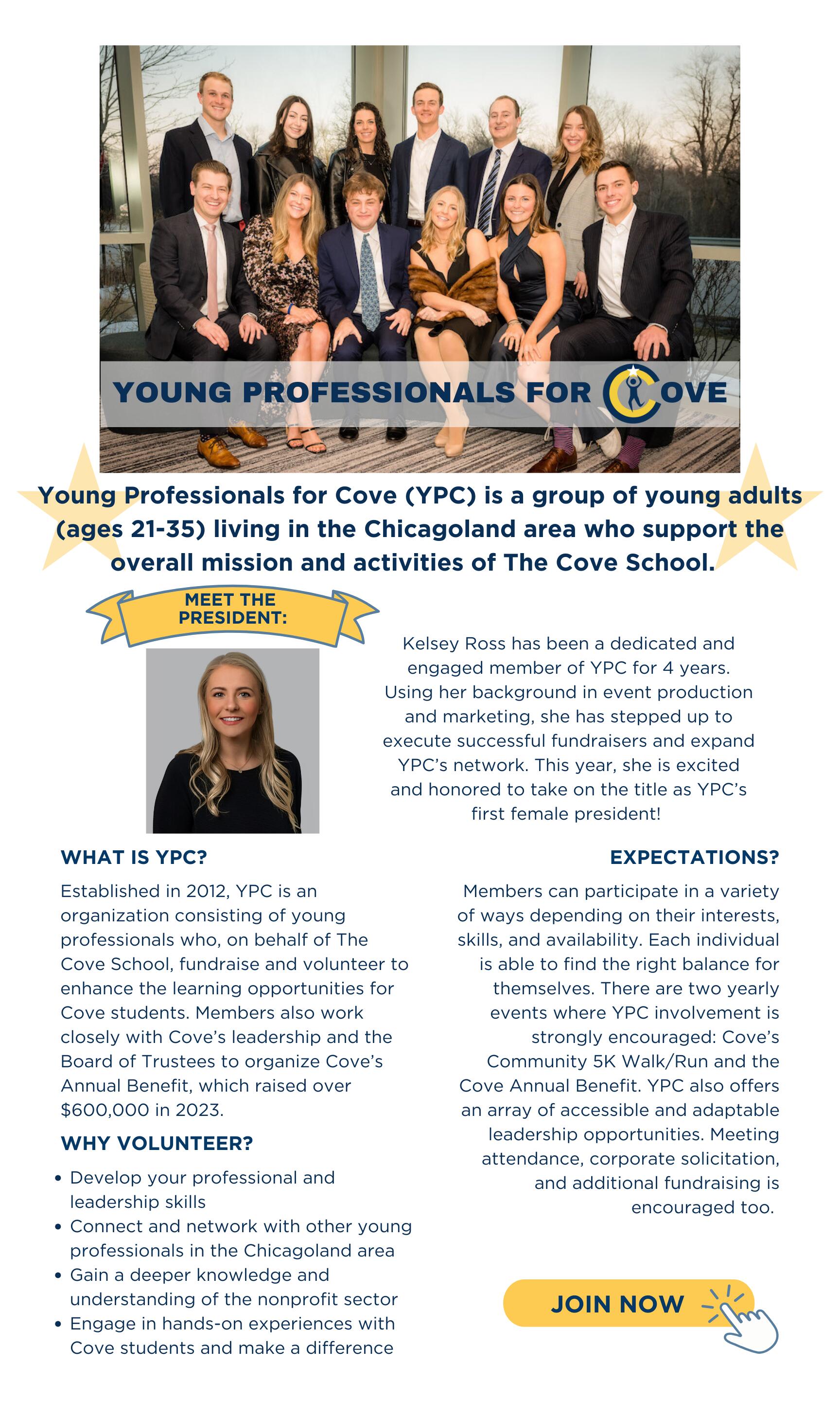 Young Professionals for Cove flyer