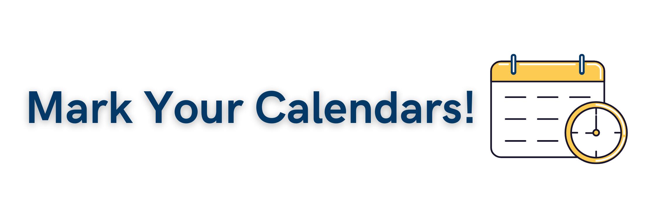Mark your Calendar graphic