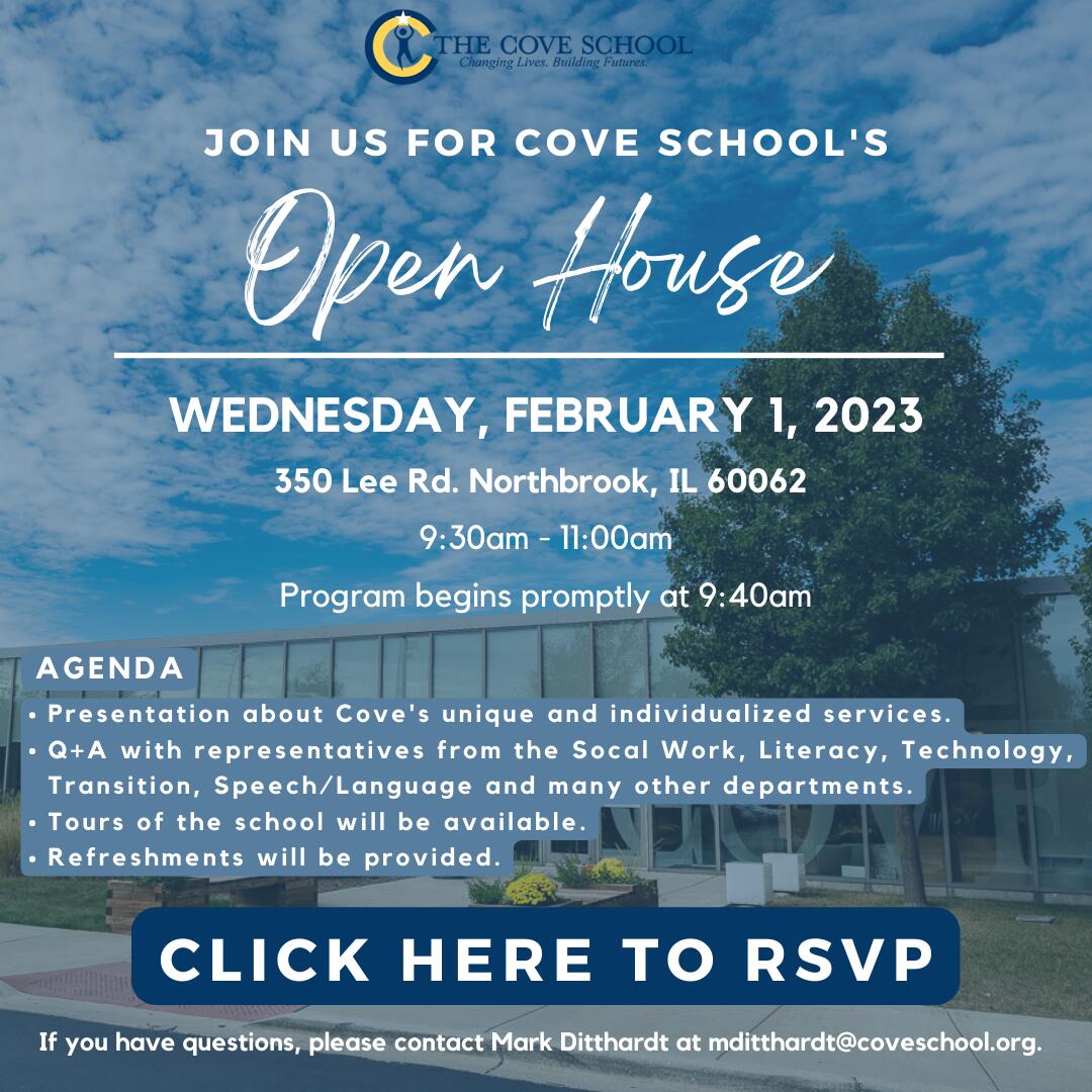 Join us for an Open House on February 1st, 2023 at 9:30am